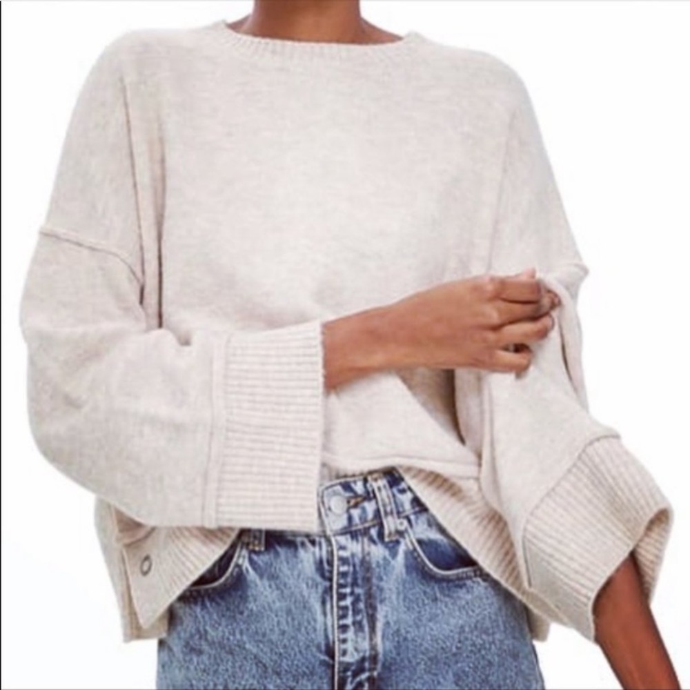 Top Shop soft light tan sweater - Picture 3 of 7